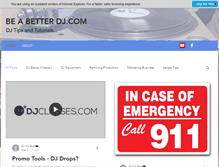 Tablet Screenshot of beabetterdj.com